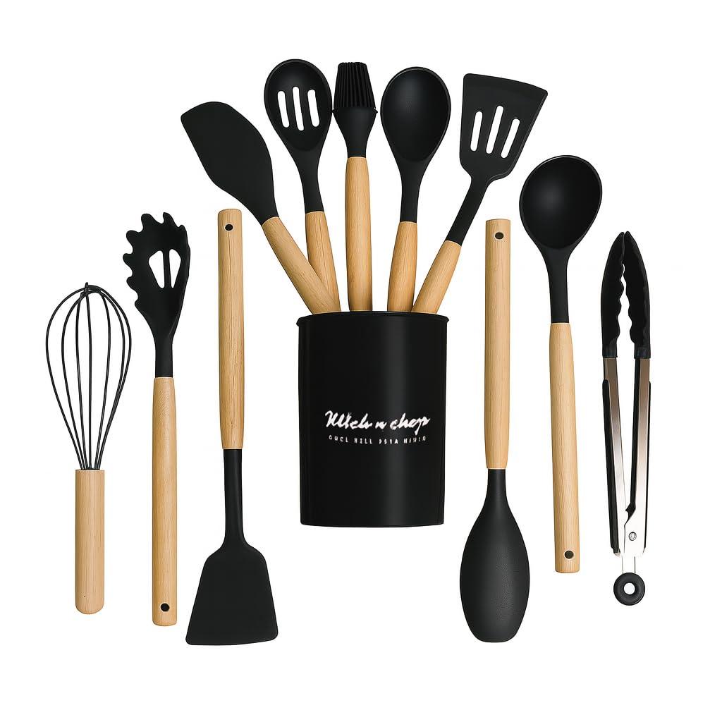 12 pc silicon utensils set