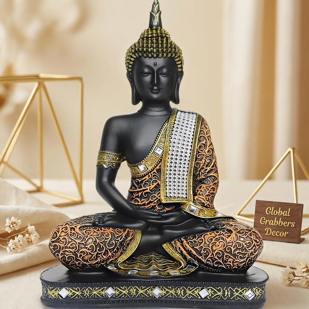 Meditating sitting buddha idol