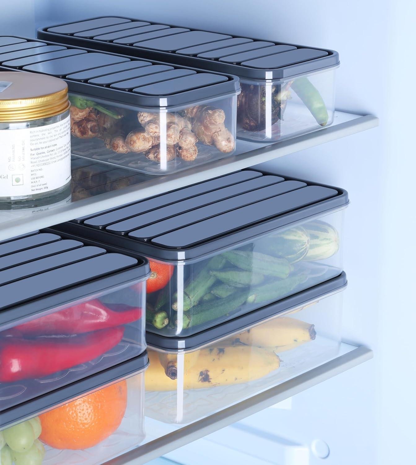 Air tight plastic containers ( 6 pcs)