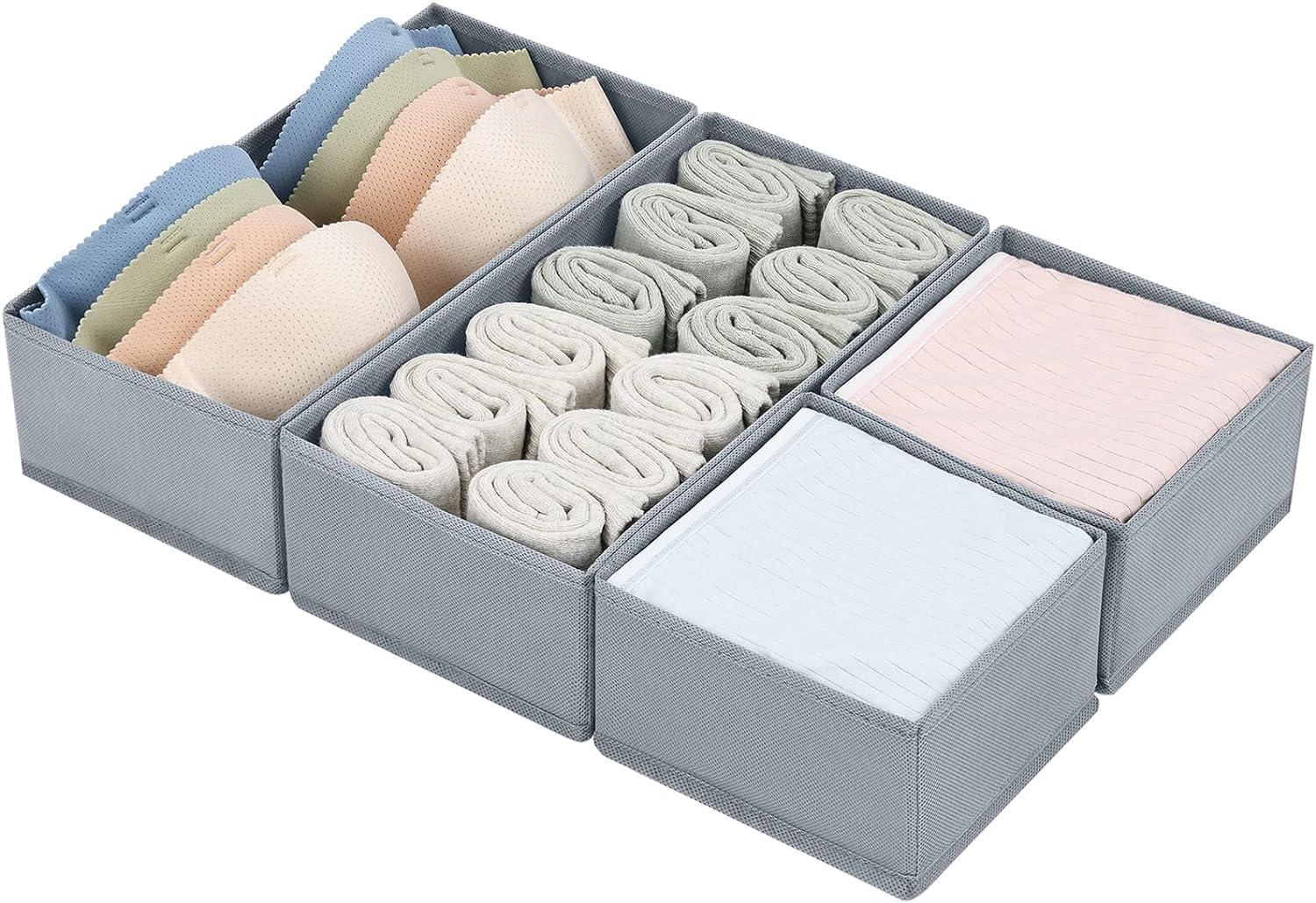Foldable clothes organiser cubes 4pc