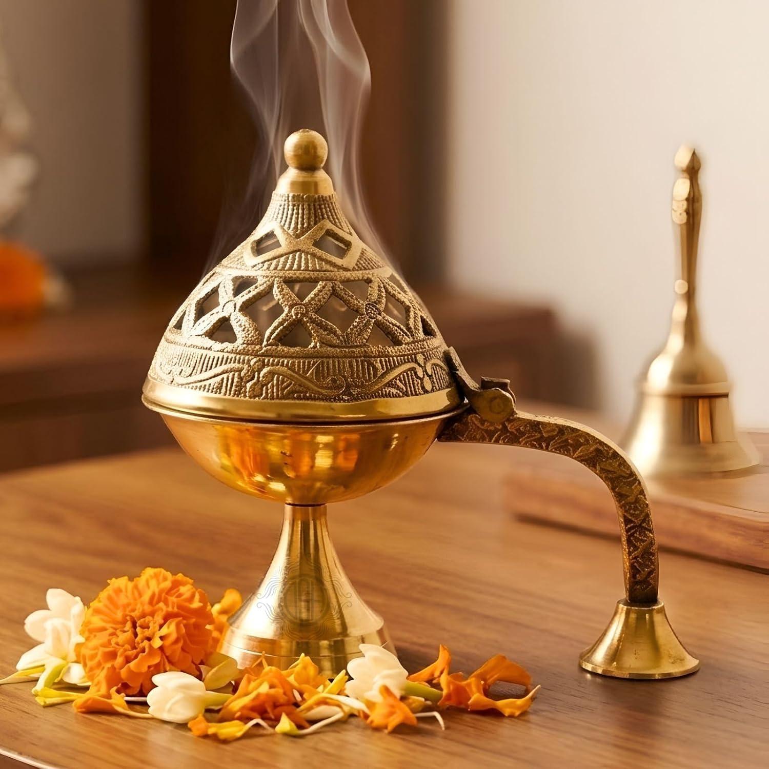 DSH Brass Dhuna Burner for Loban (Traditional)