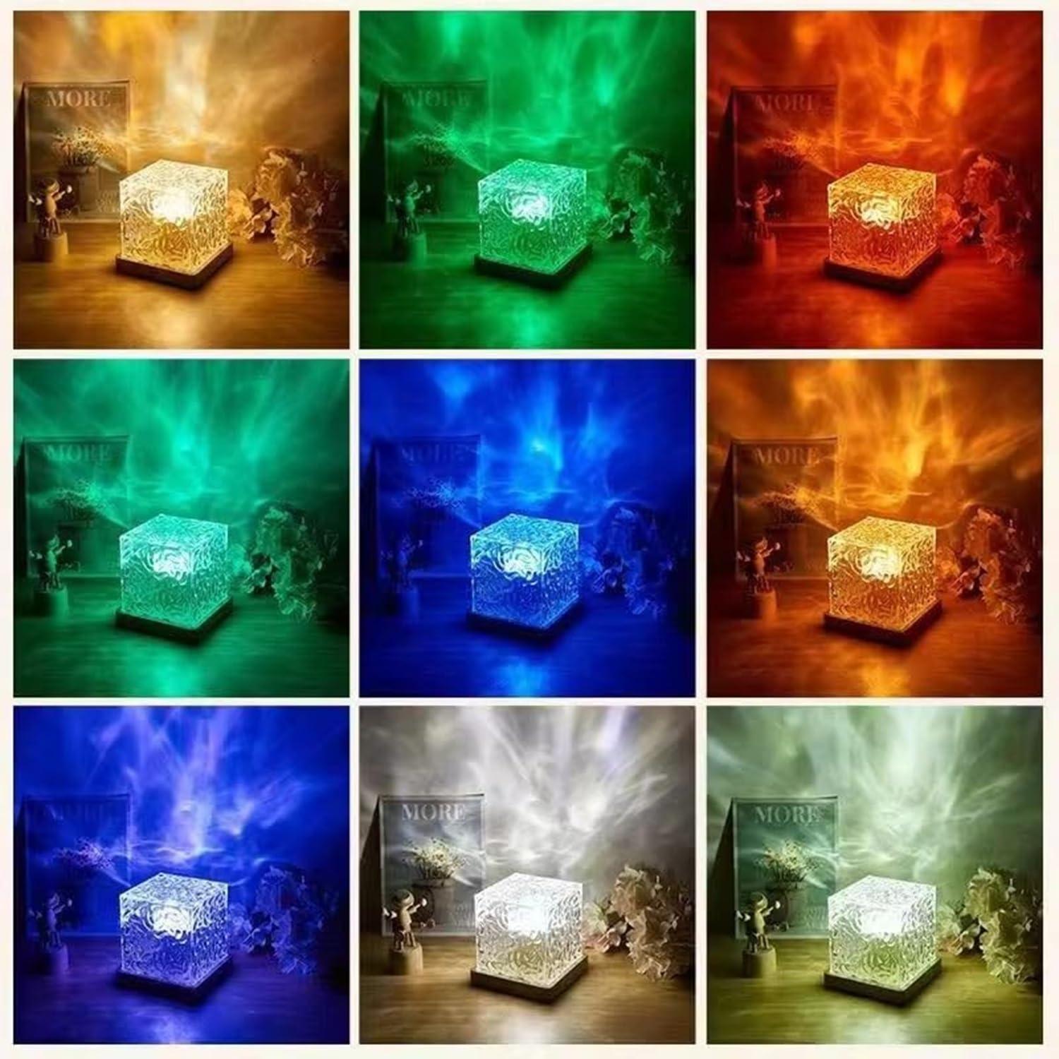 Wave night light projector lamp 3D