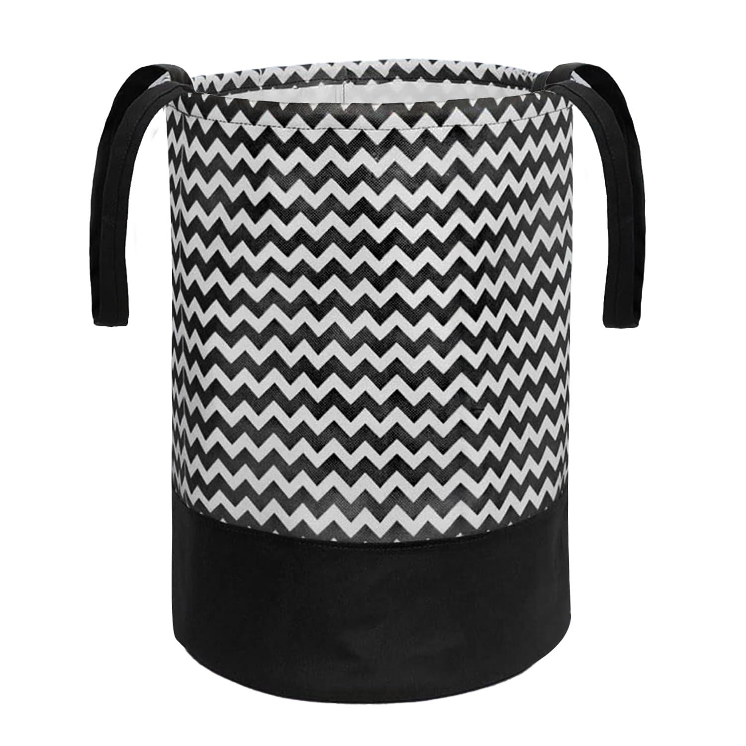 Round foldable laundry bag