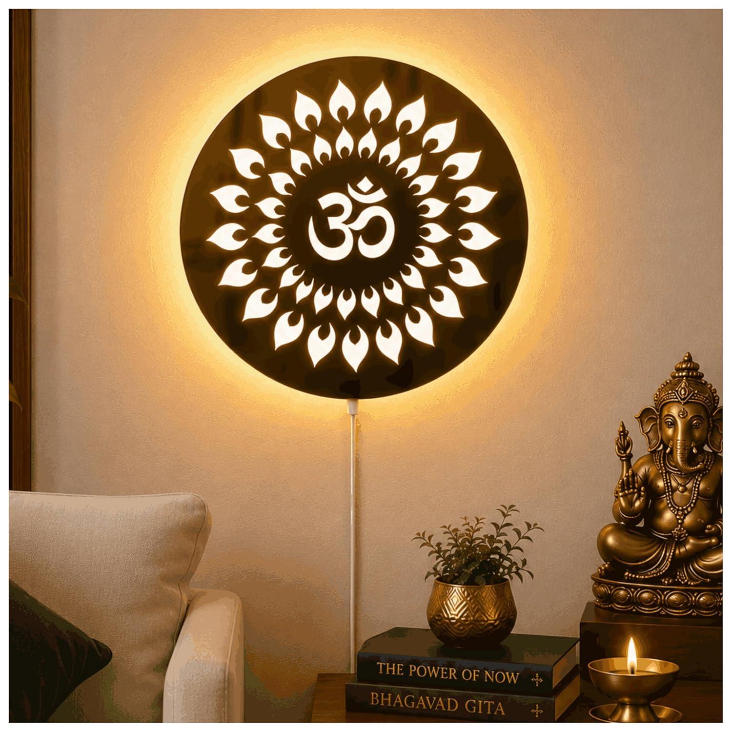 PEAK PLATE LED Om Wall Decor Light (19 cm)
