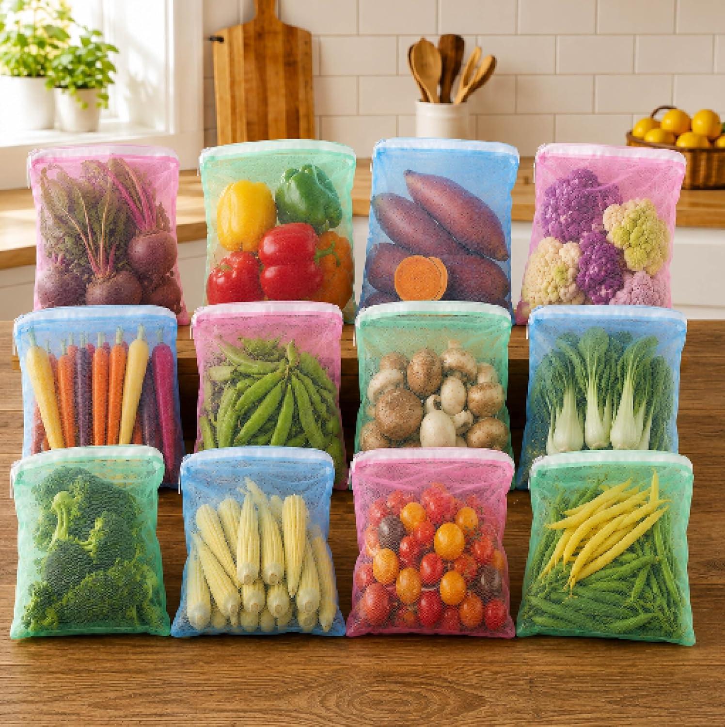 Reusable Mesh storage bags 12pcs